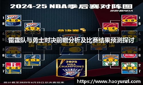 雷霆队与勇士对决前瞻分析及比赛结果预测探讨
